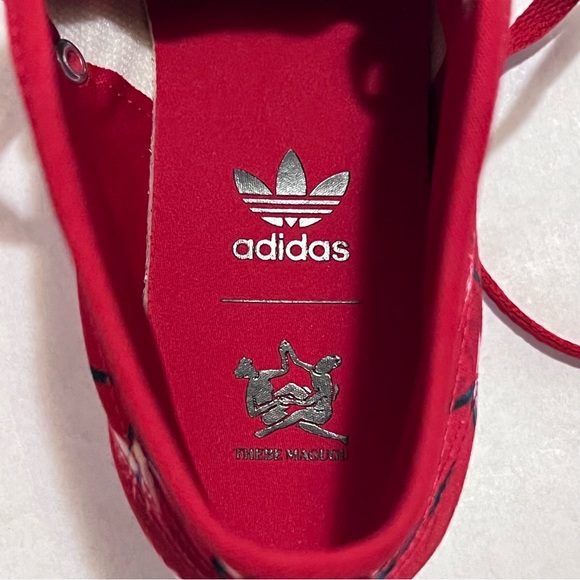 Adidas x Thebe Magugu Nizza Platform Mid Sneakers Size 9.5 Power Red/White/Black - Picture 9 of 15